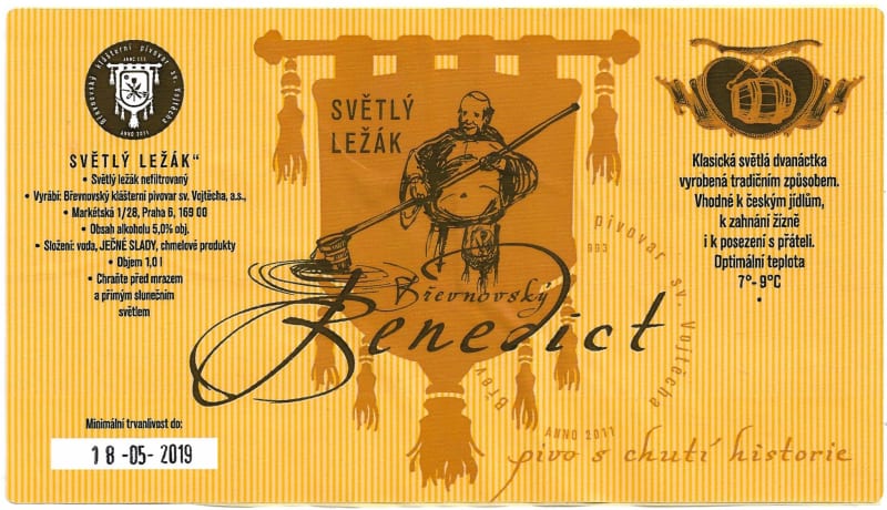 Břevnovský Benedict Světlý ležák