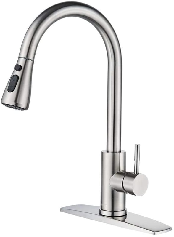 Kitchen Faucet with Pull Down Sprayer Brushed Nickel