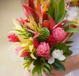 Choose flowers for wedding party, venues, cake, attendants