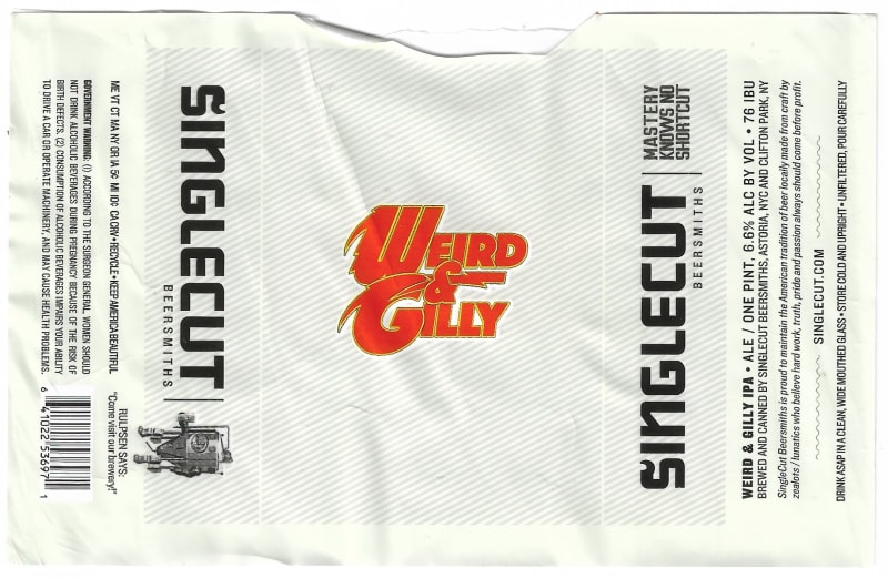 Singlecut Weird & Gilly IPA