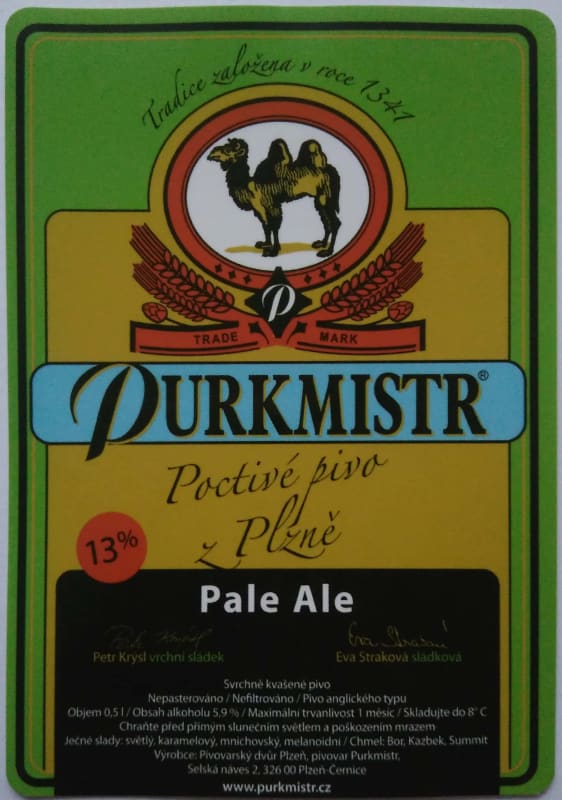 Purkmistr Pale Ale Etk.A