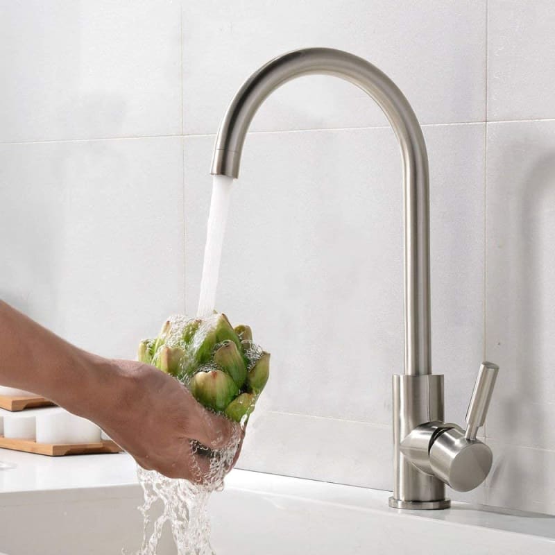 Brushed Nickel Single Hole Bar Sink Faucet