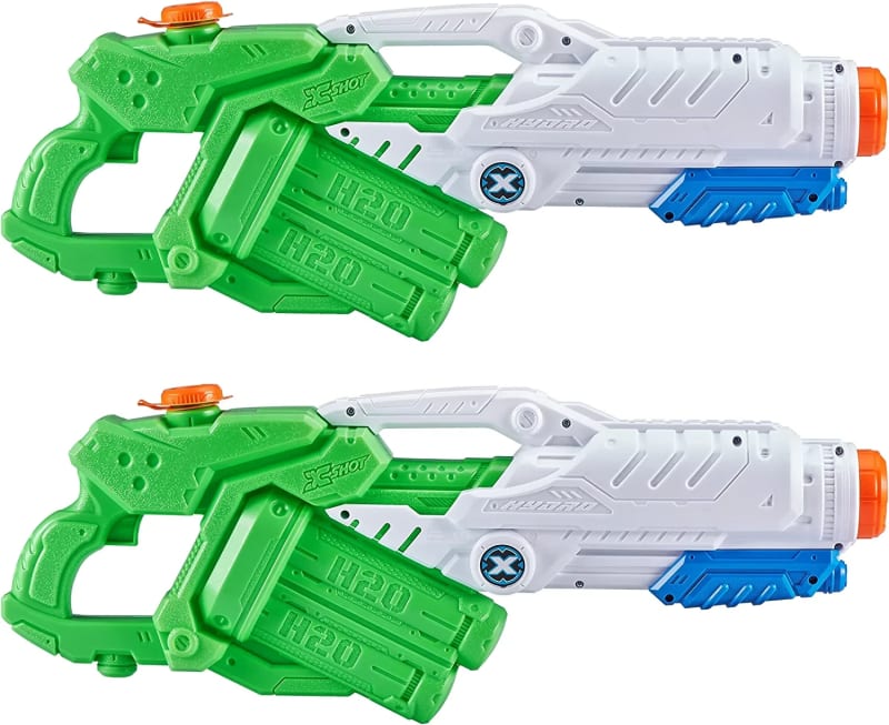 Water Warfare Hydro Hurricane Water Blaster (2 Pack) by ZURU Watergun, X Shot Water Toys, 2 Blasters Total, Summer Fun Activities, Outdoor and Swimming Pool Use for Boys and Girls
