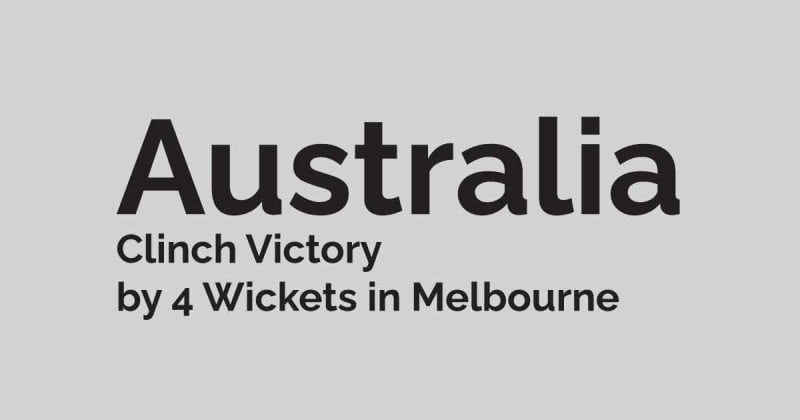 India vs Australia 2nd T20: Australia Clinch Victory by 4 Wickets in Melbourne