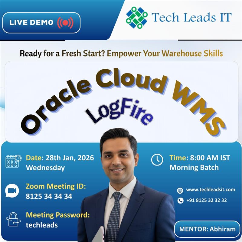 Free Oracle Cloud WMS Online Training Live Demo | Oracle LogFire Training – Jan 28, 2026