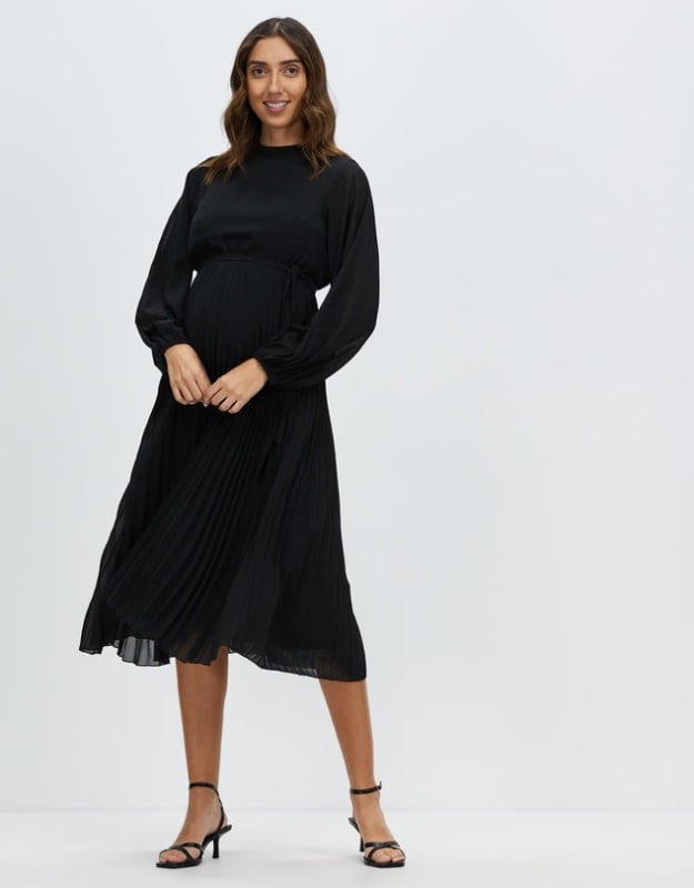 Millie Pleated Maternity Dress