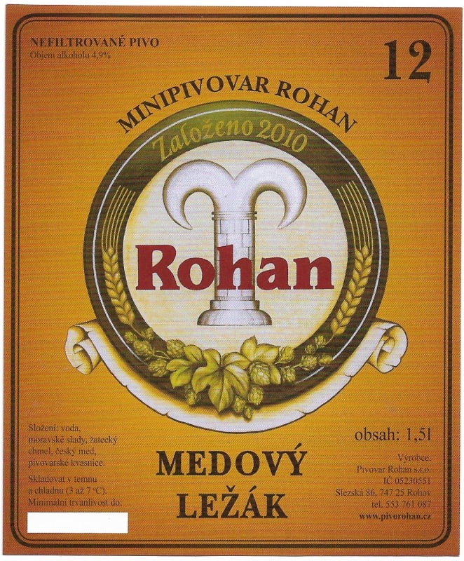 Rohan 12 medový ležák Etk. A