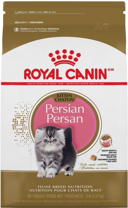 Royal Canin Feline Breed Nutrition Persian Kitten Dry Cat Food, 3-lb bag