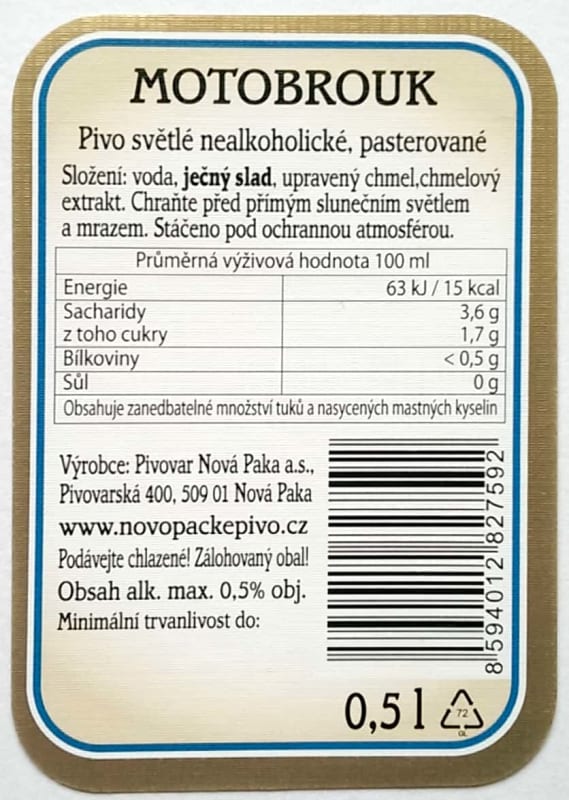 Novopacke Motobrouk Etk.B