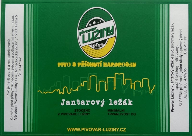 Lužiny Jantarový ležák v. zelená Etk. A