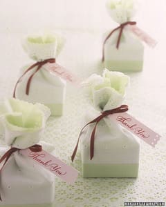 Lacy favor boxes
