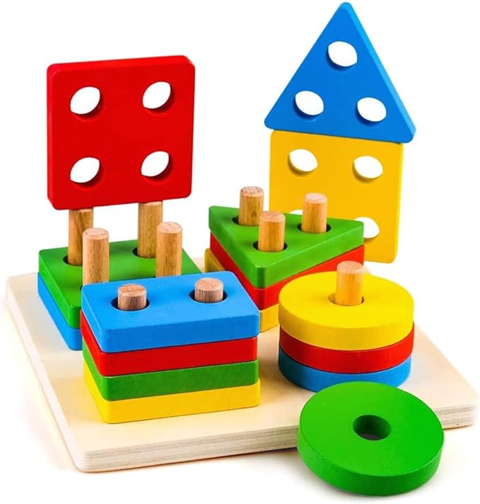 Montessori Wooden Stacking Toy