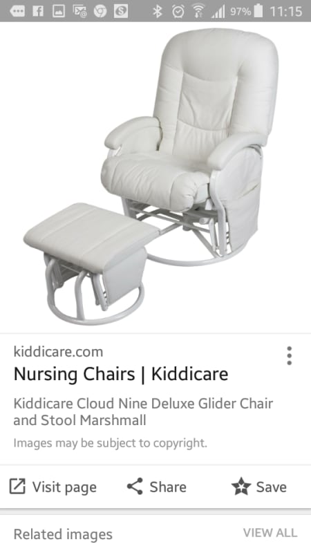 Glidding nursery chair