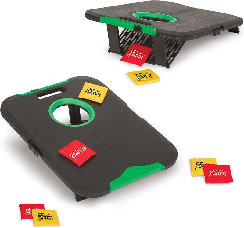 Go! Gater, Cornhole, Light Up and Standard Available, Easy Storage, Light Weight Perfect for Outdoor and Indoor Play