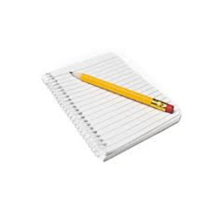 Notebook and Pencil