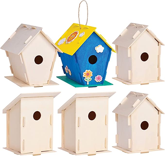 SparkJump Birdhouse Craft Kit, Premium Cedar Wood for Outside, Bird  Feeder, Arts and Crafts