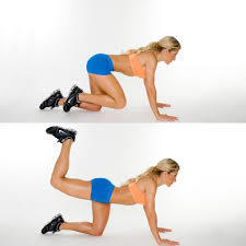 Plank Straight Leg Kicks per side