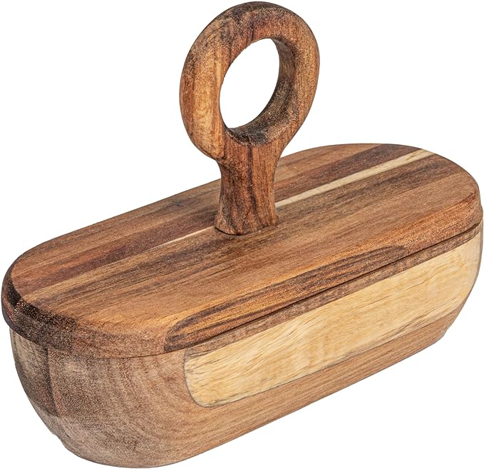 Raw Wood Bowl Container