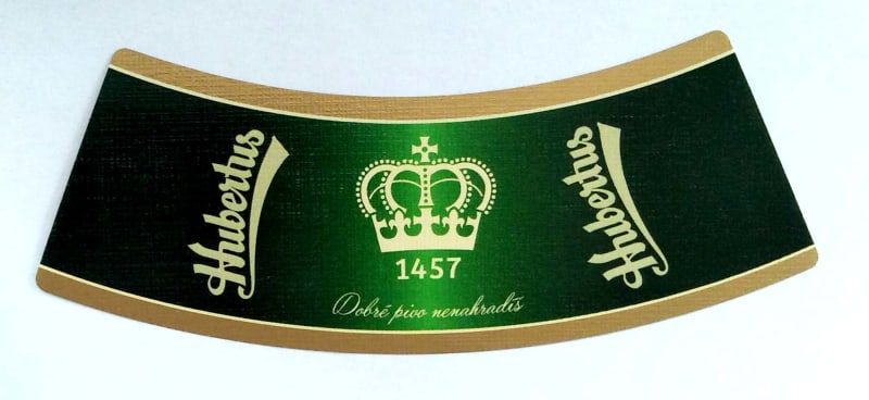 Hubertus Světlý ležák Prémium ovál Etk. C