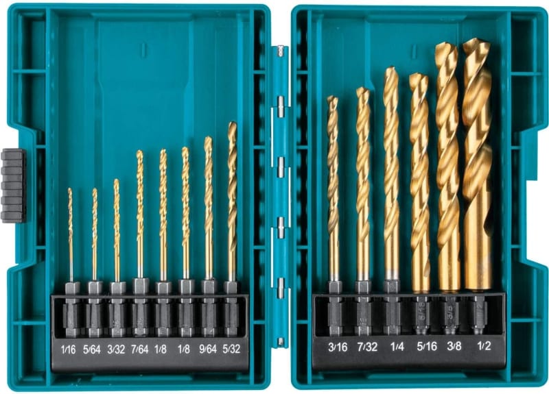 B-65399 Impact Gold 14 Pc. Titanium Drill Bit Set