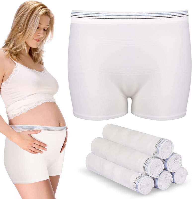 Washable Mesh Pants 4 Pack Disposable Postpartum Underwear Panties for Women Hospital Provide Surgical Recovery