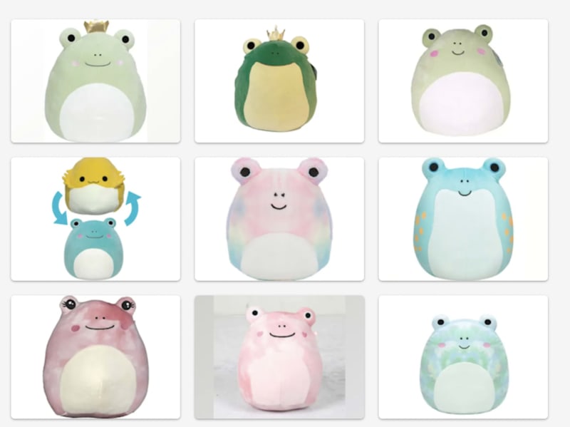 Philippe the Frog is a green Squishmallow from the Valentine Squad