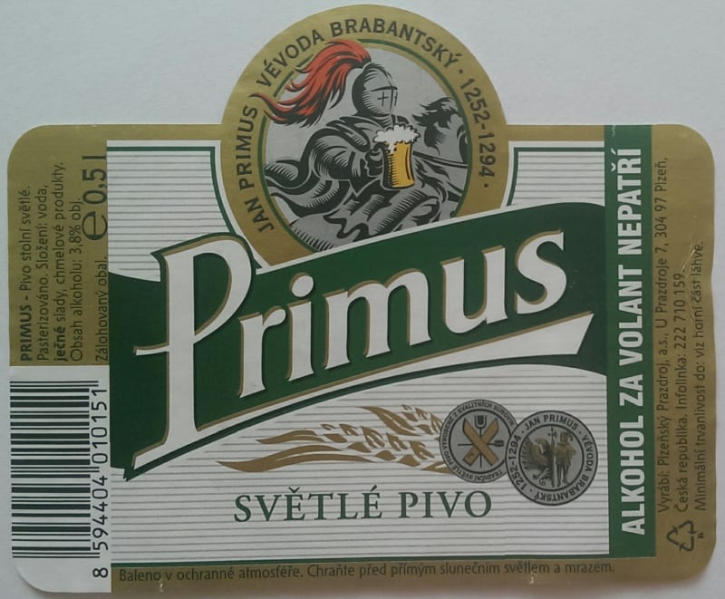 Primus světlé pivo