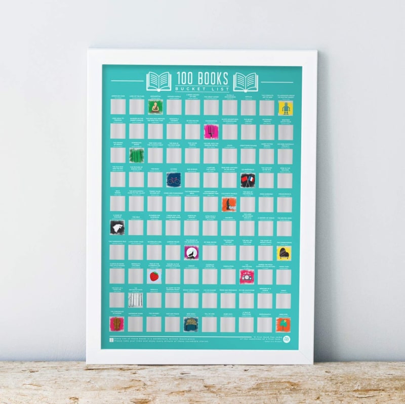 100 Books Bucket List Poster