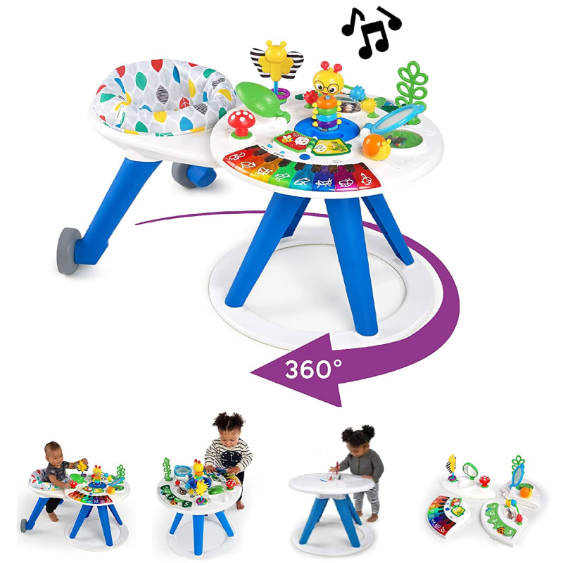 Around We Grow 4-in-1 Walk Around Discovery Activity Center Table, Ages 6 Months+