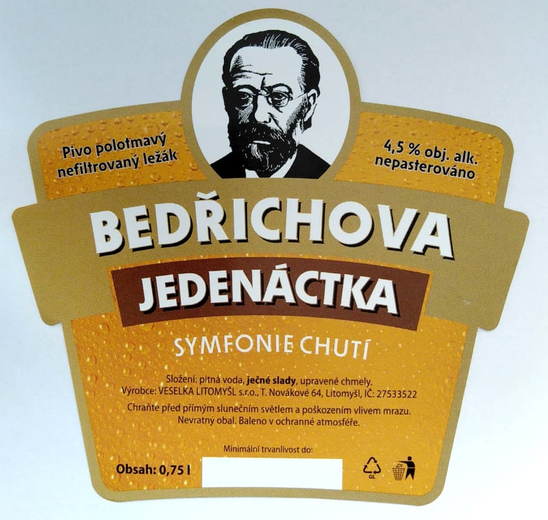 Bedřichova jedenáctka polotmavý ležák Etk. A