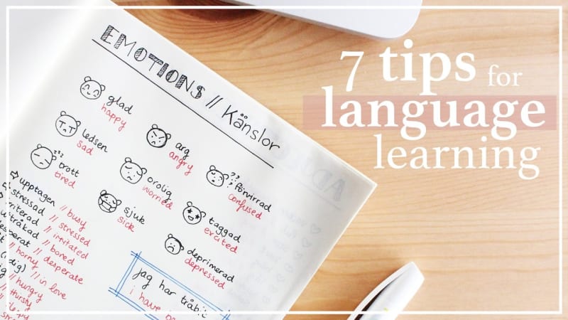 Tips for learning a language