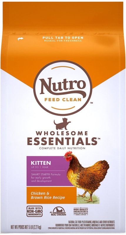 Nutro Wholesome Essentials Chicken & Brown Rice Recipe Kitten Dry Cat Food