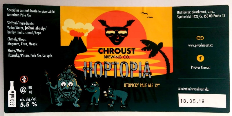 Létající chroust Hoptopia