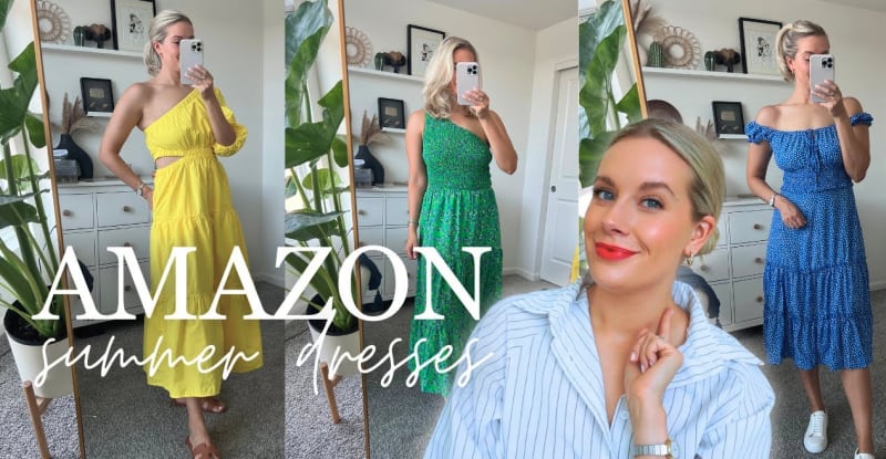 SUMMER DRESS TRY-ON | AMAZON