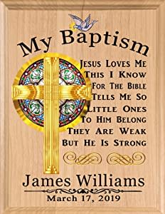 Baptism Personalized Wall Hanging