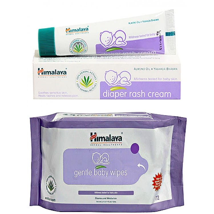 Wipes and nappy rash cream