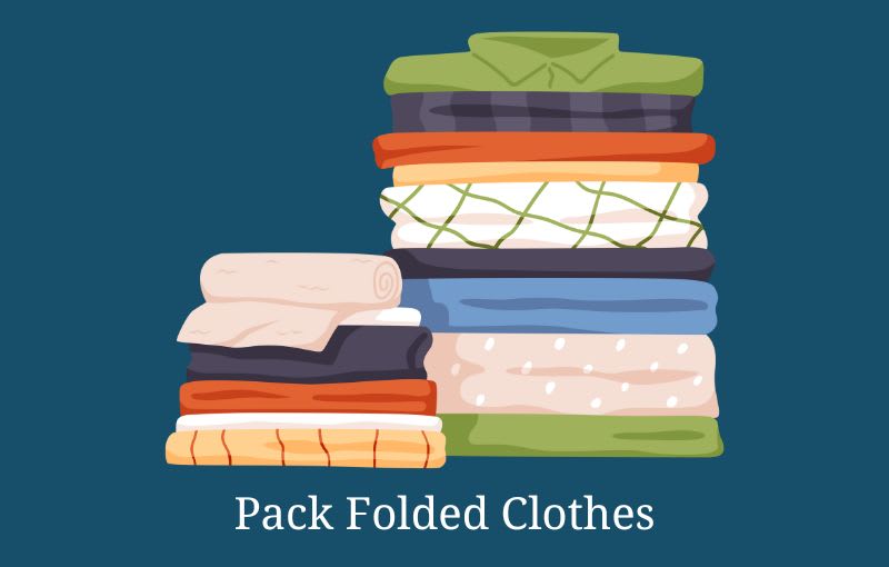 Pack folded clothes