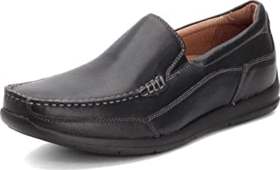 Vionic Men's Astor Preston Slip-on Loafer - Dress or Casual - Leather Loafers for Men with Concealed Orthotic Support