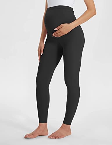 Women's Maternity Leggings over the Belly Pregnancy Active Wear Workout Yoga Tights Pants