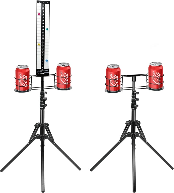 Metal Magnetic Cornhole Score Keeper with Drink Holder