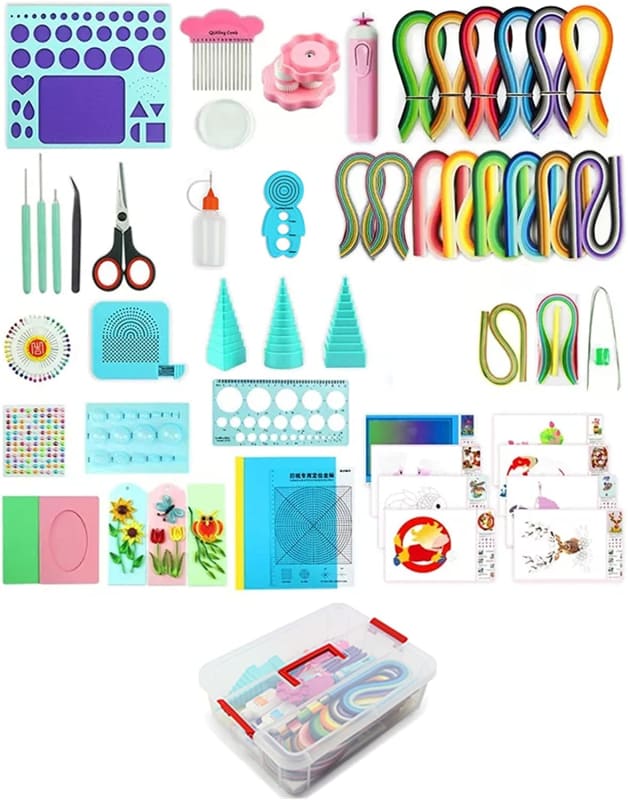 Beginner's Quilling Kit Paper quilling kits for Adult DIY Quilling Art  Handcrafts Set, All-in-one Quilling Tools and Supplies Kit for Beginners  Adult
