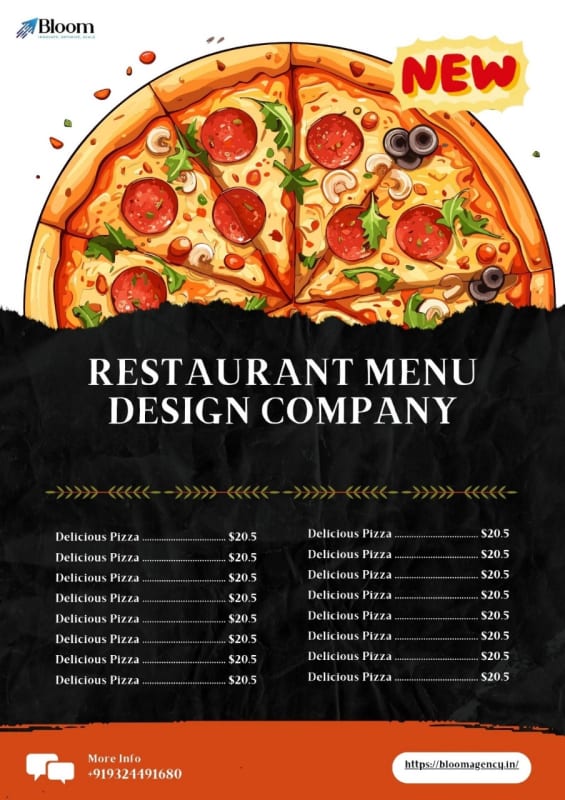 Creative menu Card design