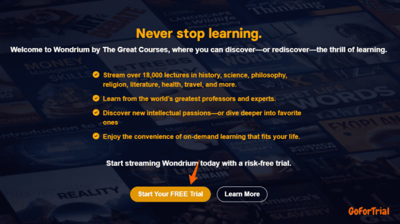 The Great Courses Free Trial