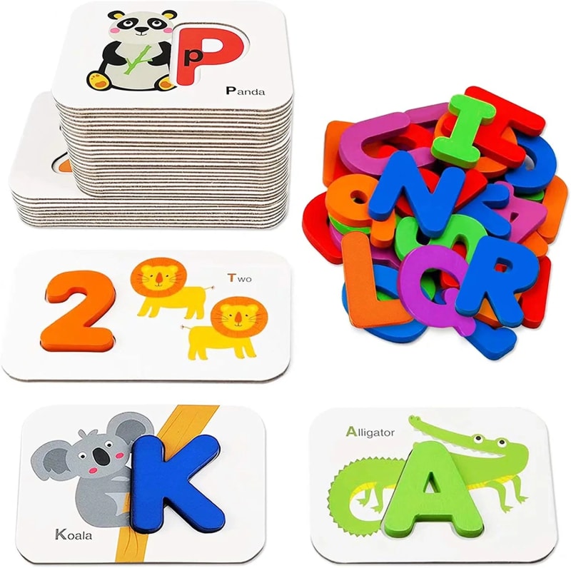 Number and Alphabet Flash Cards for Toddlers
