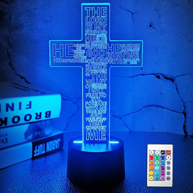 Jesus Cross 3D Night Light