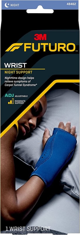 Night Wrist Support, Helps Provide Nighttime Relief of Carpel Tunnel Symptoms, Breathable