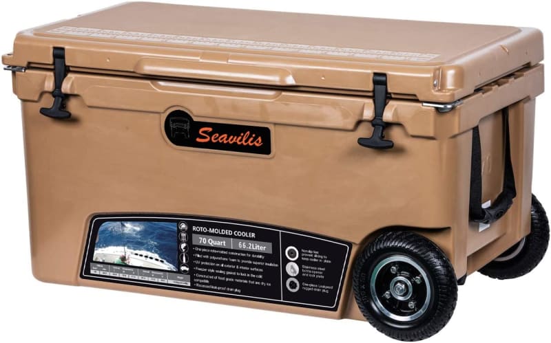 Heavy Duty 70QT Wheeled Cooler