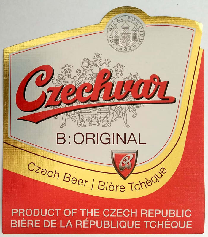Czechvar B ORIGINAL Czech Beer 0,5l Product of CR Etk. A