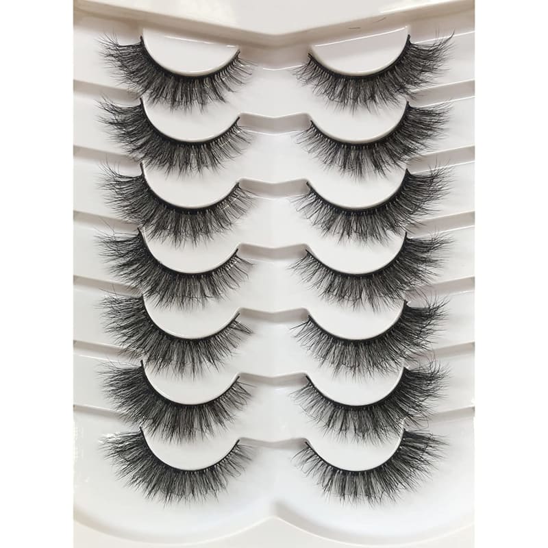 False Eyelashes Wispy Cat Eye Faux Mink Lashes