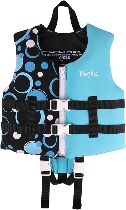 Toddler Swim Vest, Floaties for Kids, Swim Flotation with Adjustable Safety Strap for Children